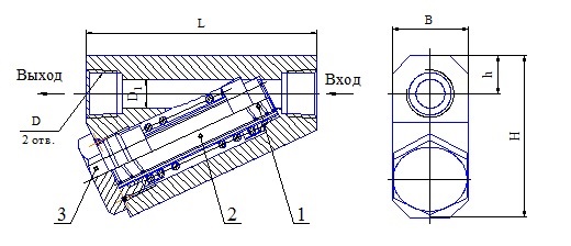 Габаритные размеры ФЛГ2