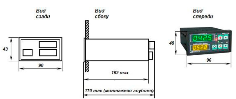 Габаритные размеры МИК-112