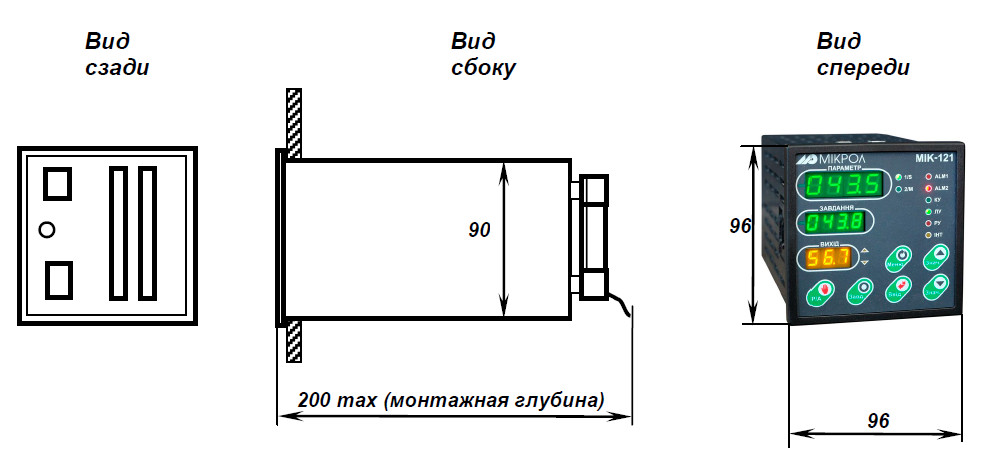 Габаритные размеры МИК-121