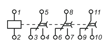 Схема подключения реле времени серии ВЛ