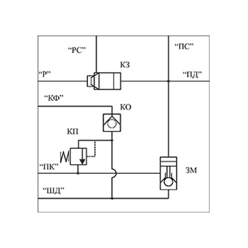 гидравлическая схема блока 1КД99