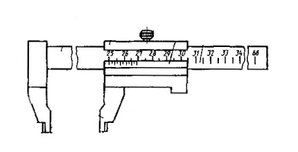 Схема штангенциркуля ШЦ-III