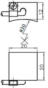 Рис.2.Чертеж датчика WAD305/2
